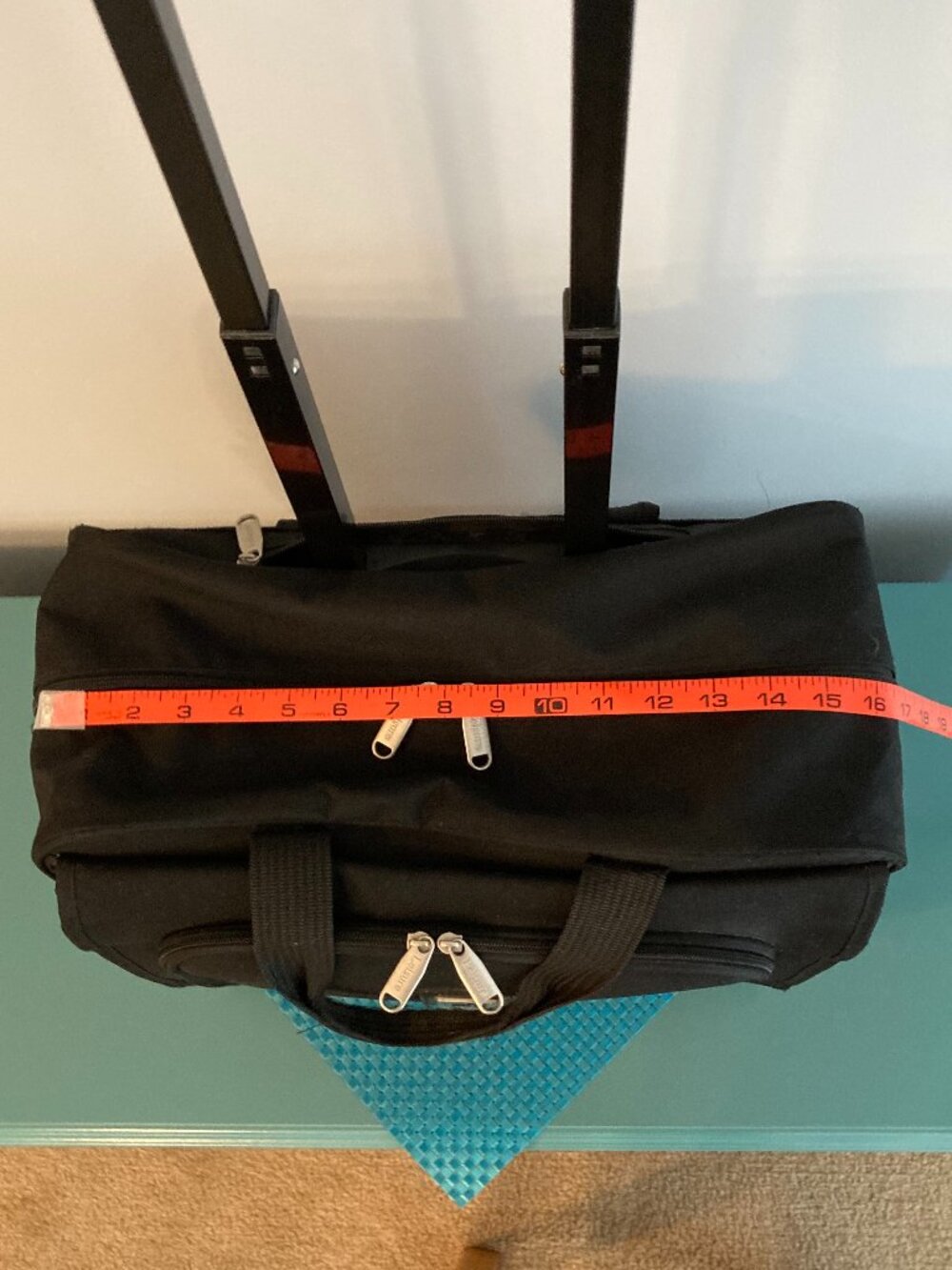 Rolling Briefcase Laptop Carry On Travel Bag -Unisex-by Leisure - Picture 8 of 16